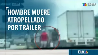 Hombre murió atropellado por un tráiler en Jalisco