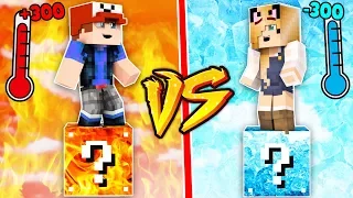 GORĄCE VS ZIMNE LUCKY BLOCKI W MINECRAFT | Vito vs Bella