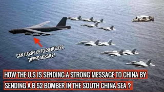 B52 BOMBER REACHES SOUTH CHINA SEA WITH 28 HR FLIGHT - SHOWS U.S CAN INTERVENE IF CHINA EYES TAIWAN!