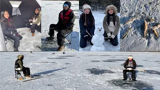 We Went Ice Fishing! 🐟 | Janet and Kate
