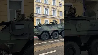 Patria / Sisus XA180 Armored Personnel Carrier. NATO forces. Military parade in Estonia. #nato