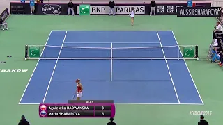 Sharapova hits