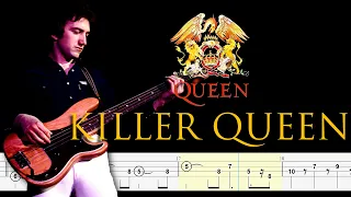 Queen - Killer Queen (Bass Line + Tabs + Notation) By John Deacon