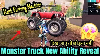 FF Monster Truck New ability | Monster Truck new Trick in Free Fire | FF Br Rank Pushing Tricks