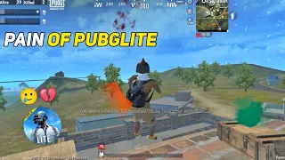 PAIN OF PUBGLITE 🥲💔 1v4 MOMENTS AGAINST CHEATERS - PUBG MOBILE LITE