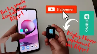 Comment installer Fitpro très facilement et résoudre  les problèmes de réglage  d'heure ? # Code Qr