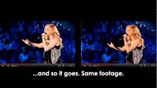 Celine Dion - The Show Must Go On Comparison