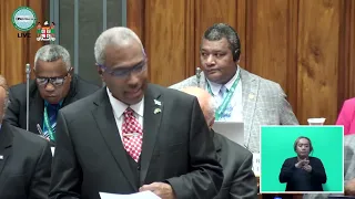Fiji’s Attorney-General and Minister for Justice Hon.Siromi Turaga updates Parliament