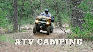 ATV Camping In The Woods: Solo Adventure On The Can-Am Outlander