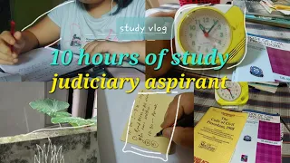 A day in life of judiciary aspirant ^*^ a honest day ¤study vlog ♤♡