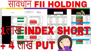 FII F&O Data analysis for tomorow 🚨Option Chain Analysis for Nifty Banknifty || option trade