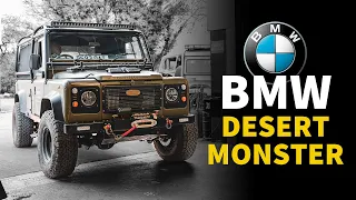 BMW M57 Powered DESERT MONSTER Defender 110 || Mahker Weekly EP079