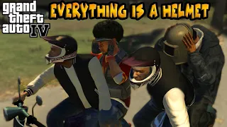 weirdest motorcycle helmets - GTA IV