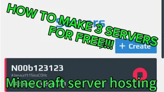 How to make 3 Minecraft server for free!!!