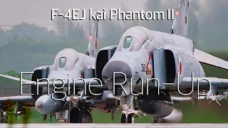 航空自衛隊 百里基地 F-4 ファントム 365日アラート任務  Engine Run-up  JASDF F-4 Phantoms