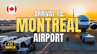 MONTREAL Airport [YUL] - Landing to Luggage Retrieval | Walking Tour | 4K UHD [2023]