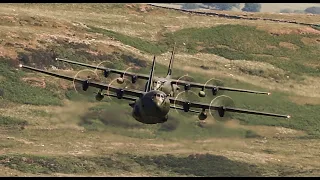 MACH LOOP RAF C-130J HERCULES RETIREMENT FLYPAST 4K