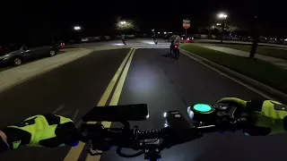 Sunday nite cruise through town with some fellow PEV riders | Downtown Jacksonville, FL