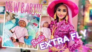 SHE IS HERE! Our Newest Silicone Baby and Our First Barbie Extra Fly Doll