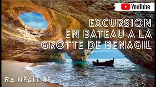 Excursion en bateau à la fameuse grotte de Benagil à Algarve du sud de Portugal