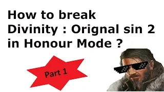 How to  break Divinity Original sin 2 in Honour mode ? (Part 1)