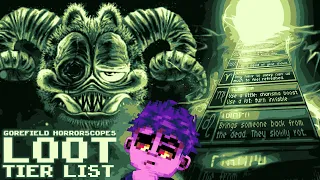 Gorefield Horrorscopes LOOT TIER LIST