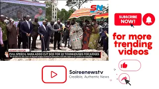 Ghana News: Nana Akufo Addo cuts sod for Townhouses for Court of Appeal Judges in Kumasi