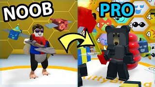 Rich Noob With Mythic Buoyant & Precise Bee VS Roblox Bee Swarm Simulator