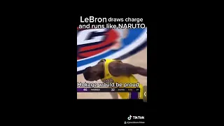 LeBron pays tribute to “NARUTO Run” during game