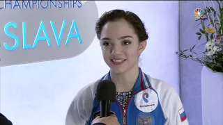 2016 Europeans - Evgenia Medvedeva interview | fluff NBC