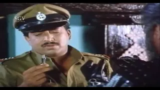 Police Vishnuvardhan Arrests Daada Vishnuvardhan | Daada Kannada Movie Scene