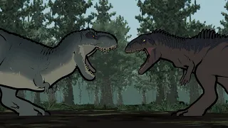 Vastatosaurus Rex vs Giganotosaurus | Animation