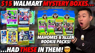 YOU WON'T BELIEVE WHAT I FOUND IN THESE $15 FOOTBALL MYSTERY BOXES FROM WALMART/MJ! 🤯 (CRAZY PACKS)