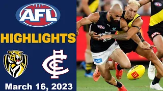 Match highlights Richmond Tigers v Carlton Blues | ROUND 1 2023 | AFL highlights