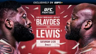 UFC VEGAS 19 LIVE BLAYDES VS LEWIS LIVESTREAM & FULL FIGHT NIGHT COMPANION