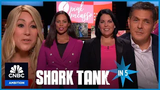 4 Sharks Bid to Turn Art Into Cash | Shark Tank In 5