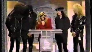 Taylor Dayne Presenting an Award with Motley Crue