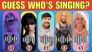 Guess Who's Singing | The Rock, Grimace, Mr Beast, Wednesday Addams, Barbie