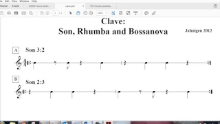 Clave part 1. 3:2 Son, Rhumba, Bossa