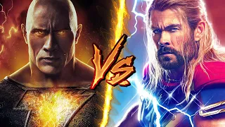 Thor VS Black Adam - Who Will Win? | BATTLE ARENA | MCU vs DCEU