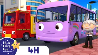 The Bus and The Fire Truck | Little Baby Bum | 🚌Wheels on the BUS Songs! | 🚌Nursery Rhymes for Kids