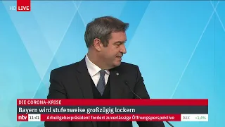 Corona LIVE: Bayerns Ministerpräsident Söder äußert sich nach Ministerratssitzung