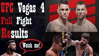 UFC VEGAS 4 FULL FIGHT RESULTS | JUNE 28, 2020