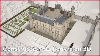 La construction du Louvre en 3D