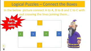 Connect the Boxes Without Crossing line Puzzle 2 - Logical Puzzle #logicalpuzzle #connectingtheboxes