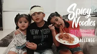 Bird Box Spicy Noodle Challenge (Dad's Crazy Idea) | The Muhlach Bunch