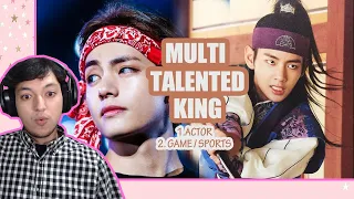 BTS V Kim Taehyung Multi-talented King Part 1 & Part 2 Reaction