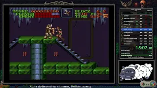 [2:21.333 victory/ 2:32.53 fade-out] new s6 gold - Super Castlevania IV speedrun
