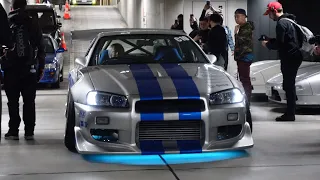 Secret Tokyo Drift Style Underground Car Meet in Tokyo!