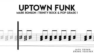 Uptown Funk   Trinity Rock & Pop Drums Grade 1